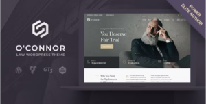 Oconnor Law, Lawyer & Attorney WP Theme