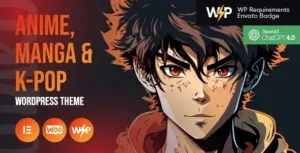 Otaku Anime, Manga & K-Pop WP Theme