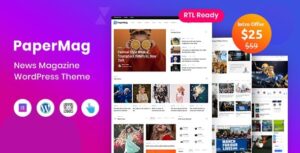 PaperMag News Magazine WP Theme