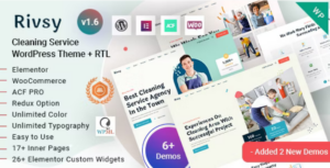 Rivsy Cleaning Services WP Theme