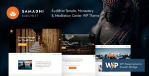 Samadhi Oriental Buddhist Temple WP Theme