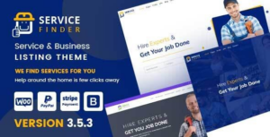 Service Finder Provider and Business Listing WP Theme