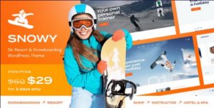 Snowy Ski Resort & Snowboarding WP Theme