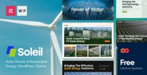Soleil Solar Panels & Renewable Energy WP Theme