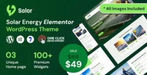 Solor Solar Energy WP Theme