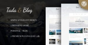 Tada & Blog Personal WP Theme