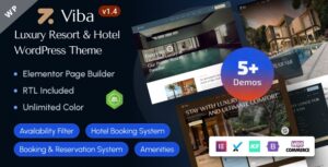 Viba Luxury Resort & Hotel Elementor WP Theme