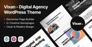 Vixan Digital Agency Portfolio Elementor WP Theme