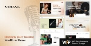 Vocal Singing & Voice Artist WP Theme