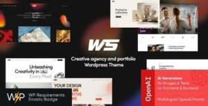 Wabi-Sabi Creative Agency and Portfolio WP Theme