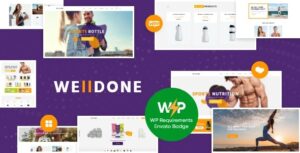 Welldone Sports & Fitness Nutrition and Supplements Store WP Theme