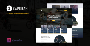 Zapedah Cycling Club WP Theme