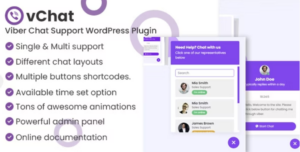 vChat Viber Chat Support WP Plugin
