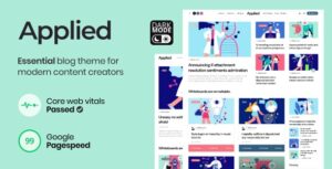 Applied Essential Blog theme for Modern Content Creators