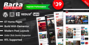 Barta News & Magazine WP Theme
