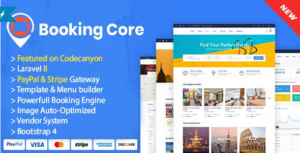 Booking Core (Razorpay and Paypal Pro included) Ultimate Booking System