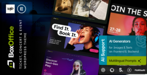 BoxOffice Ticket, Concert & Event WP Theme