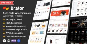 Brator Auto Parts WooCommerce WP Theme