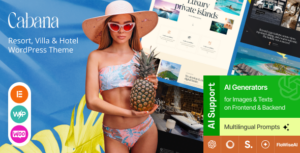 Cabana Resort, Villa & Hotel WP Theme