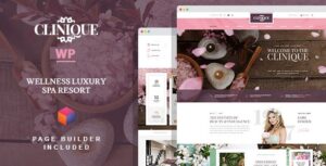 Clinique Wellness Luxury Spa Resort WP Theme