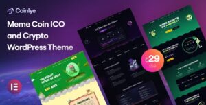 Coinlye Meme coin ICO & Crypto WP Theme
