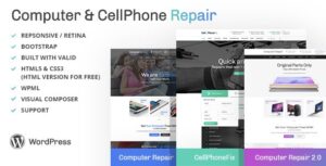 Computer and CellPhone Repair Services WP Theme