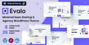 Evalo Minimal SaaS Startup & Agency WP Theme