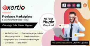 Exertio Freelance Marketplace WP Theme