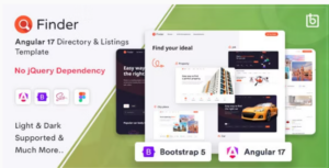 Finder Angular 18 Directory & Listings Template