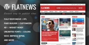 FlatNews Responsive Magazine WP Theme