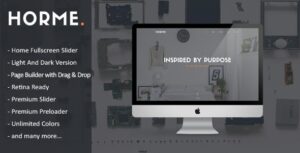 Horme Clean One Page WP Theme
