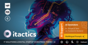ITactics IT Solutions & Digital Startup WP Theme + AI
