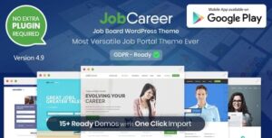 JobCareer Job Board Responsive WP Theme