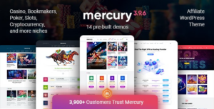Mercury Gambling & Casino Affiliate WP Theme. News & Reviews