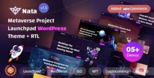 Nata Metaverse Project Launchpad WP Theme