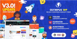 Olympus Powerful BuddyPress Theme for Social Networking