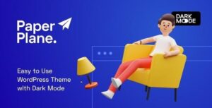 Paper Plane Creative Parallax WP Blog Theme