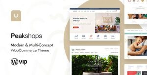 PeakShops Modern & Multi-Concept WooCommerce Theme