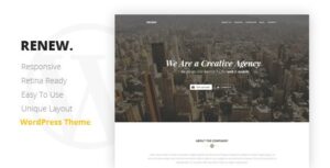 RENEW Creative One Page WP Theme