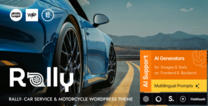 Rally Car Service & Motorcycle WP Theme