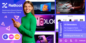 Reboot Electronics Store & Device Repair WP Theme
