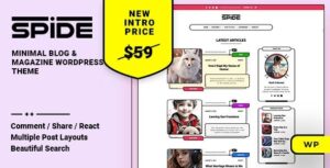 Spide Blog & Magazine WP Theme