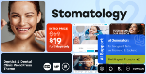 Stomatology Dentist & Dental Clinic WP Theme