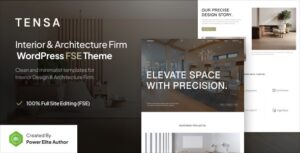 Tensa Interior Design & Architecture Firm FSE WP Theme