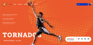 Tornados Basketball NBA Team WP Theme