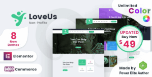 Loveus NonProfit Charity WP Theme