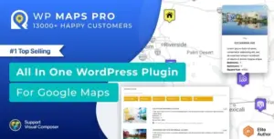 Advanced Google Maps Plugin for WP (WP MAPS PRO)
