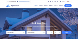 Alpenhouse WP theme for hotel booking