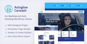 Autoglow Car Wash WP Theme