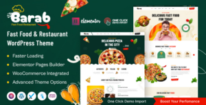 Barab Fast Food & Restaurant WP Theme